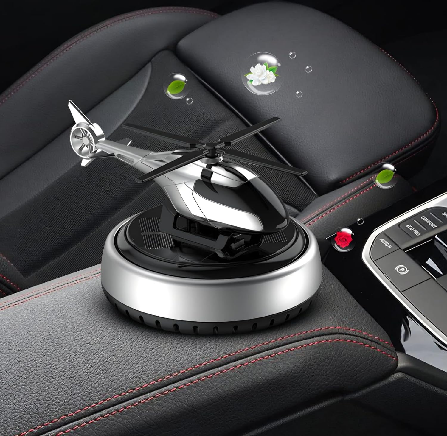 Solar Helicopter Design Car Perfume & Air Freshener