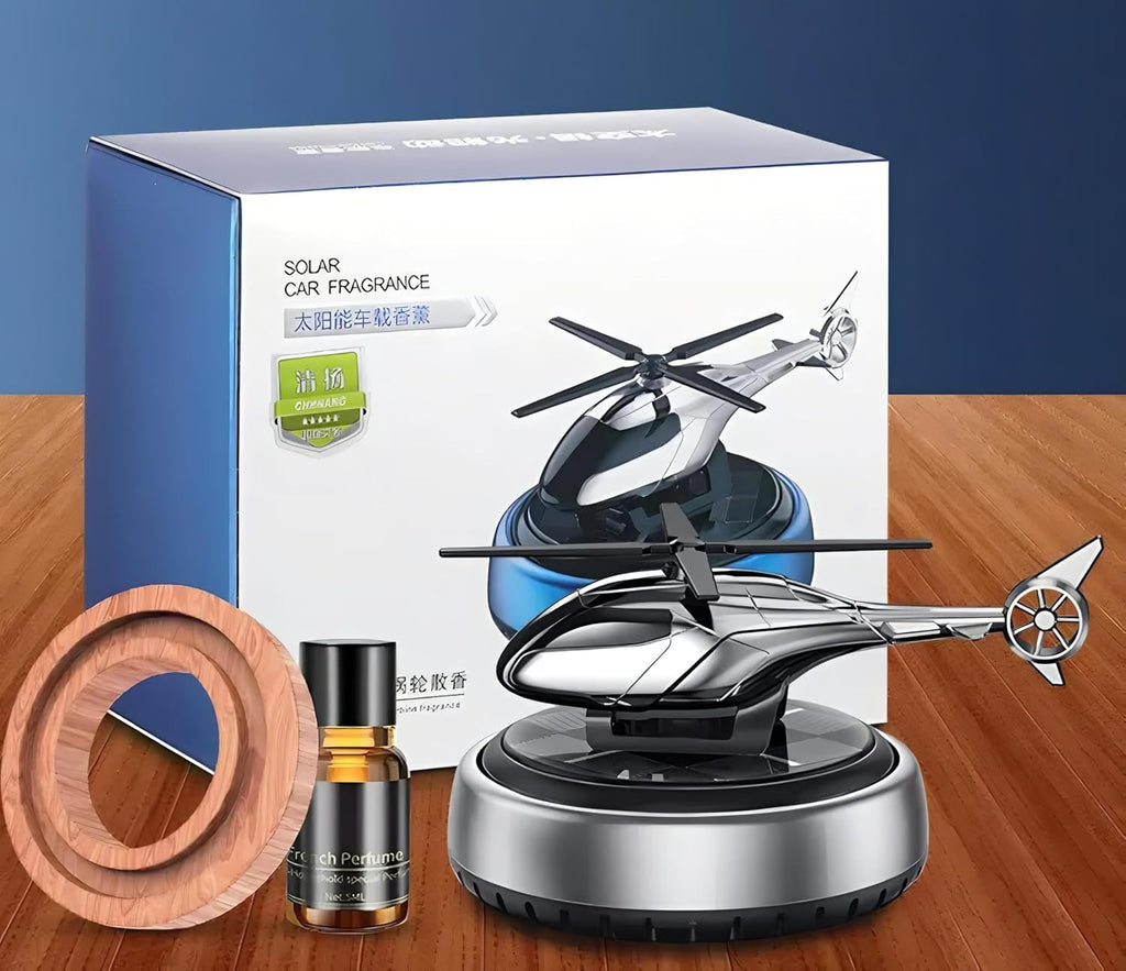 Solar Helicopter Design Car Perfume & Air Freshener