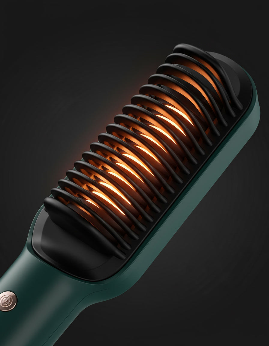 Hurizo Glam Straight — Electric Hair Straightening Brush
