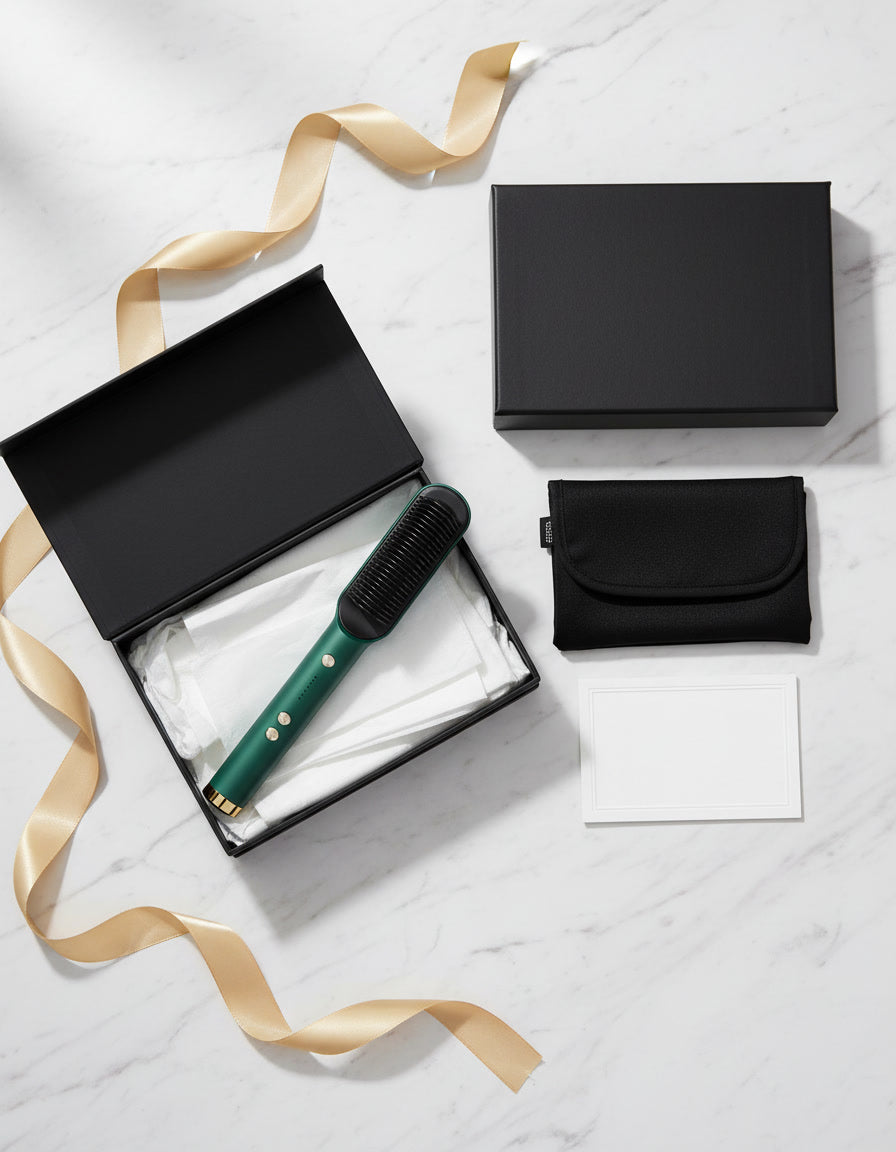 Hurizo Glam Straight — Electric Hair Straightening Brush