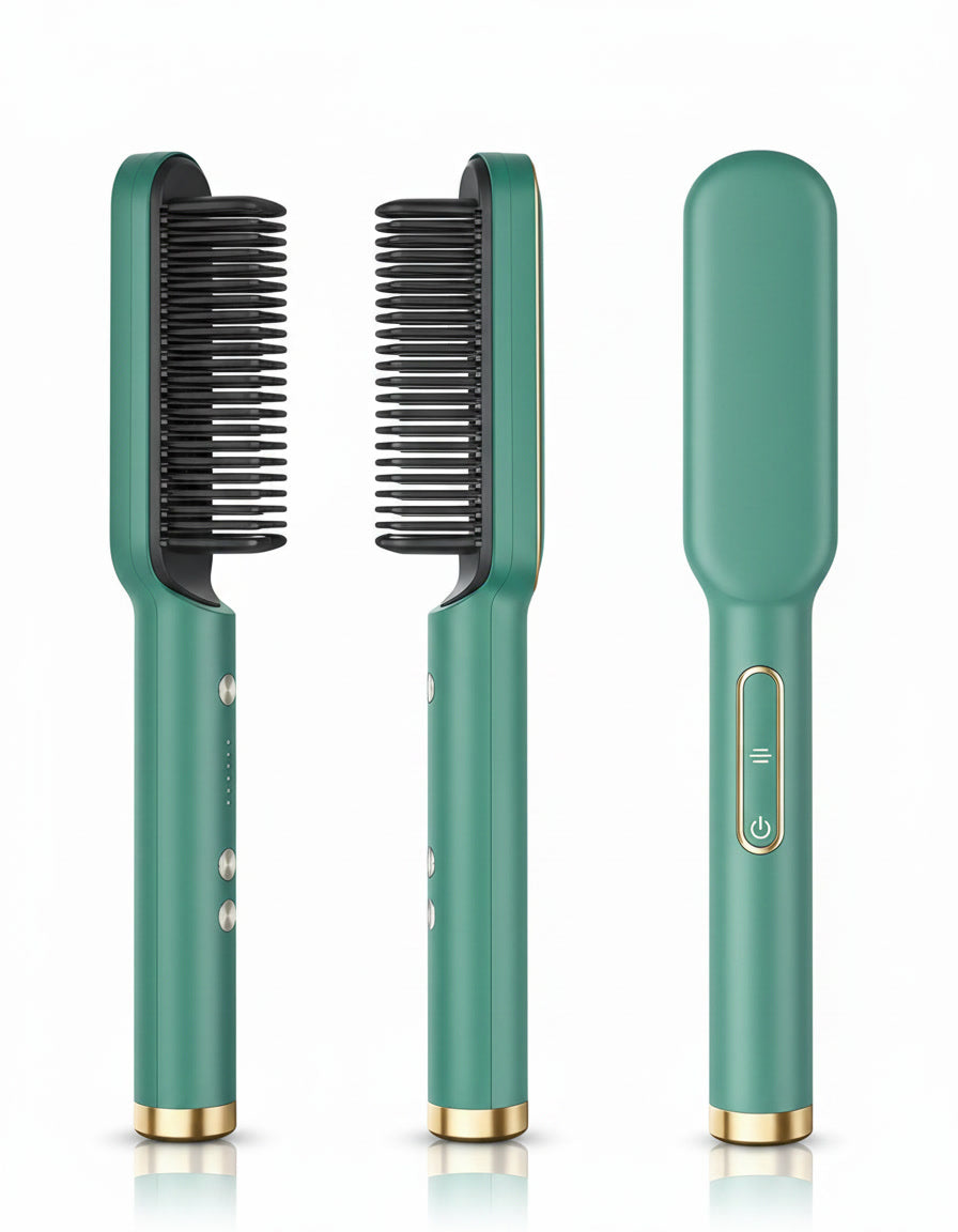 Hurizo Glam Straight — Electric Hair Straightening Brush